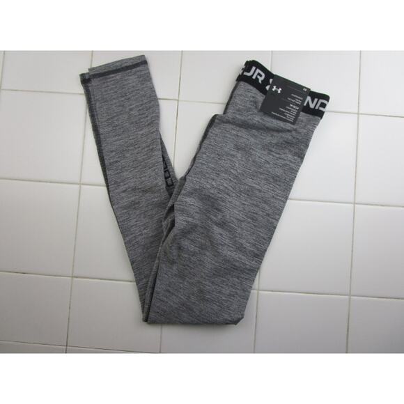 Under Armour ColdGear Mid Rise Full Length Twist Leggings Gray Women's XS - Picture 1 of 5